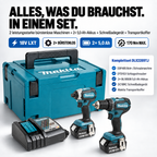 DLX2289TJ Kombipack 18 V, 2 × 5,0 Ah Li-Ion