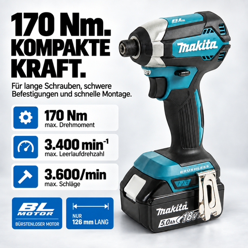 DLX2289TJ Kombipack 18 V, 2 × 5,0 Ah Li-Ion