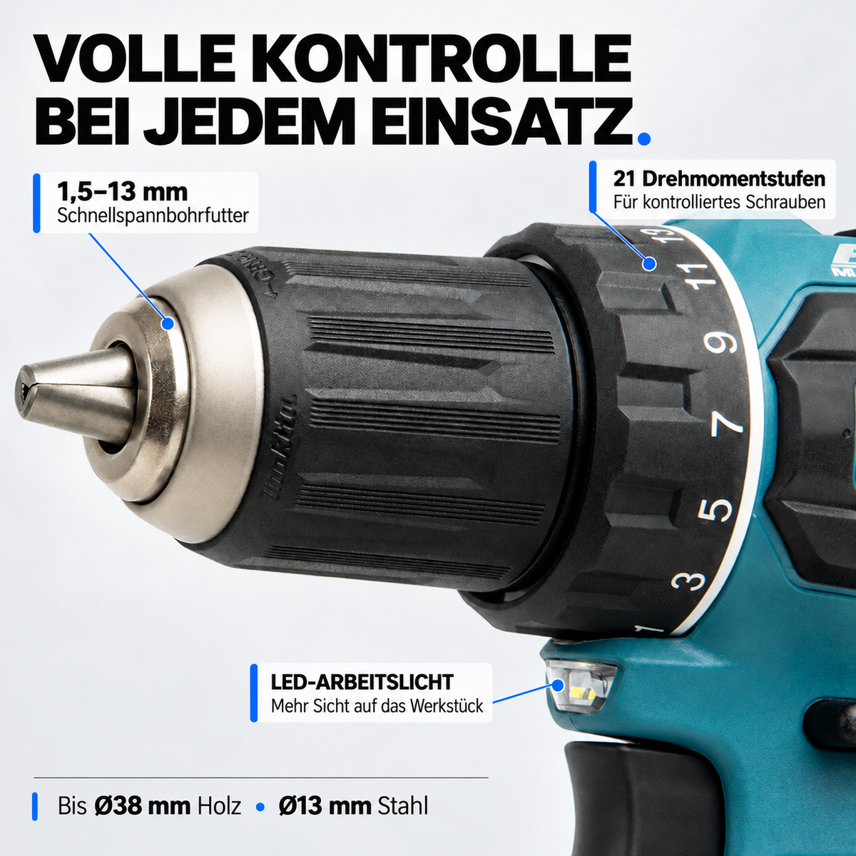 DLX2289TJ Kombipack 18 V, 2 × 5,0 Ah Li-Ion