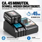 DLX2289TJ Kombipack 18 V, 2 × 5,0 Ah Li-Ion