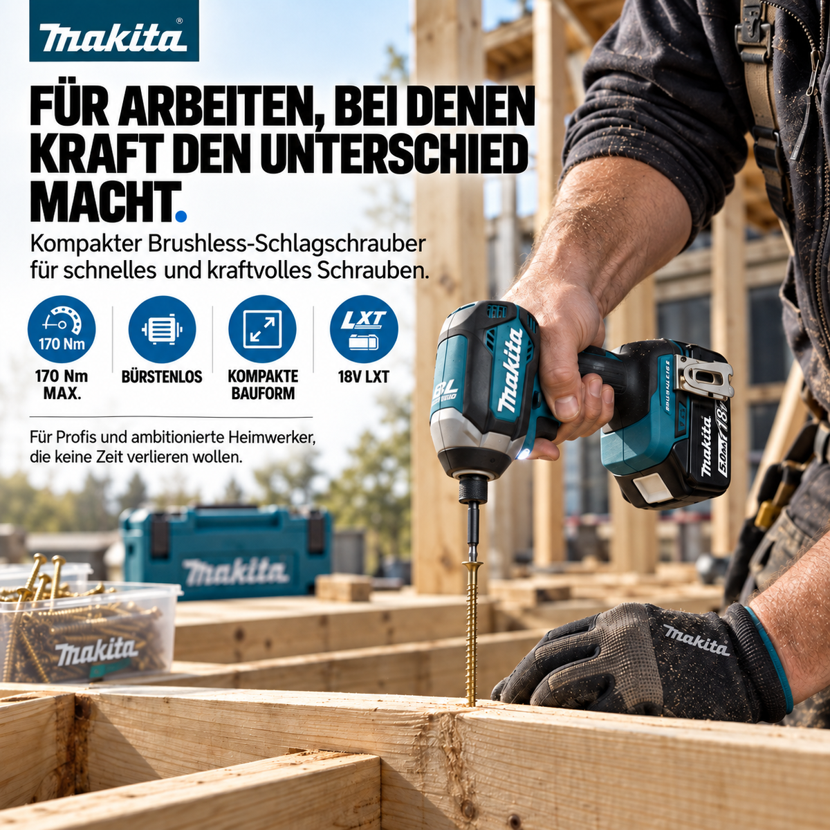 DLX2289TJ Kombipack 18 V, 2 × 5,0 Ah Li-Ion