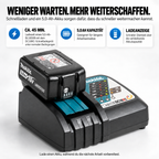 DGA504ZJ Akku-Winkelschleifer 18 V Li-Ion, 1 × 5,0 Ah Li-Ion