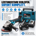 DGA504ZJ Akku-Winkelschleifer 18 V Li-Ion, 1 × 5,0 Ah Li-Ion